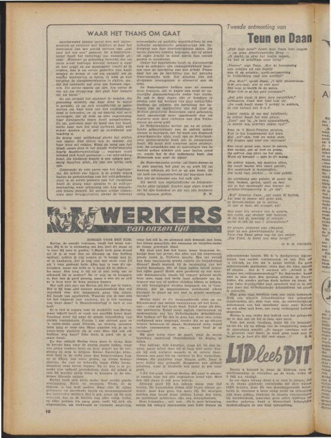 Arbeid (1943) nr.15 - Vakbeweging in de oorlog