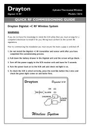 Digistat+C Rf Commissioning Guide - Drayton Controls