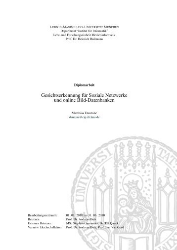 Gesichtserkennung für Soziale Netzwerke und online Bild ...