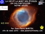 Jean-Pierre MARTIN www.planetastronomy.com