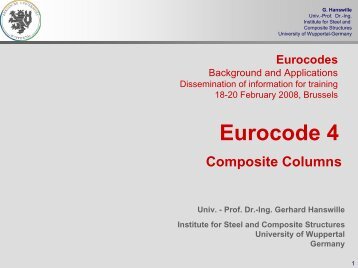 Composite columns - Eurocodes