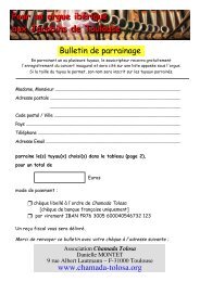 Bulletin de parrainage (VECTORI - France Orgue