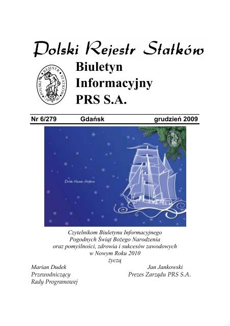 Nr 6/279 GdaÅsk grudzieÅ 2009 - PRS