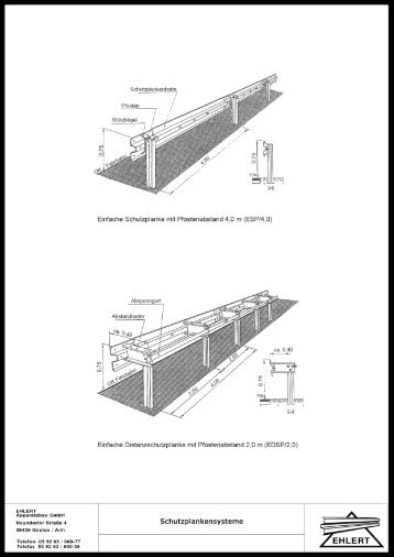 Stahlschutzplanken - Ehlert-Apparatebau