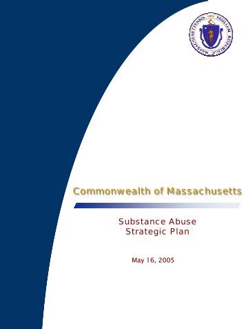 Commonwealth of Massachusetts, Substance Abuse Strategic Plan