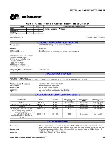 SudÂ´N Kleen Disinfectant - Southland Medical Corporation