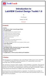 Introduction to LabVIEW Control Design Toolkit by Finn Haugen ...