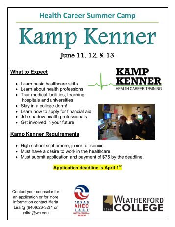 Kamp Kenner Application