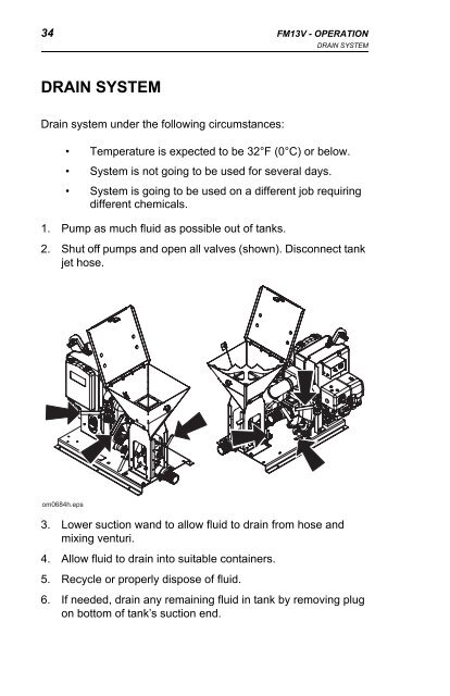 Ditch Witch fm13v operators manual