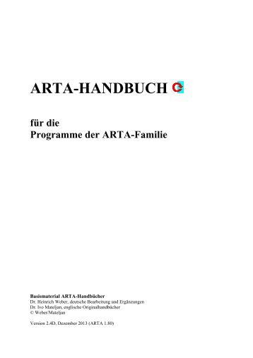 ARTA User Manual