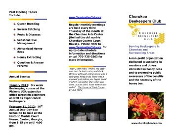 Cherokee Beekeepers Club - Cherokee Bee Club