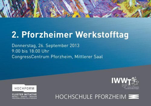 Flyer - Wirtschaft und Stadtmarketing Pforzheim | WSP