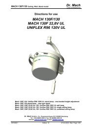 MACH 130F/130 MACH 130F 22,8V UL UNIFLEX R96 ... - Dr. Mach