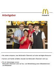 Arbeitgeber - McDonalds