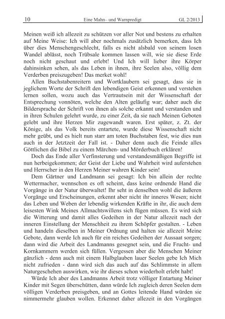 GL 2/2013 - der Lorber-Gesellschaft eV