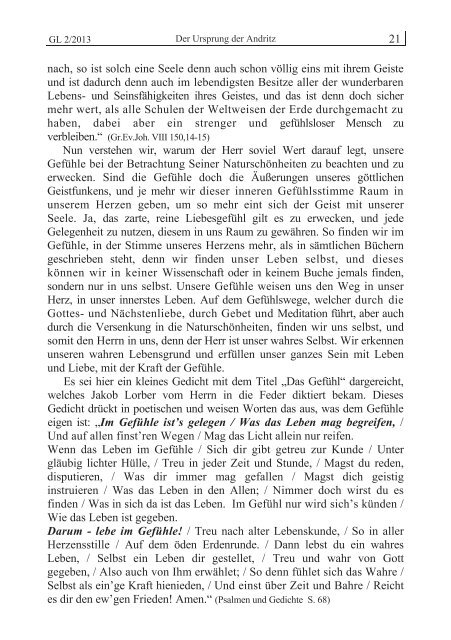 GL 2/2013 - der Lorber-Gesellschaft eV