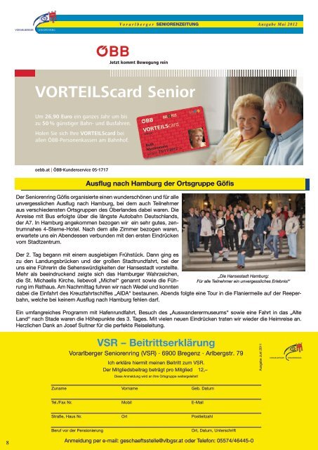 Ausgabe Mai 2012 - Vorarlberger Seniorenring