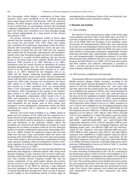 A multi-locus time-calibrated phylogeny of the brown algae ...