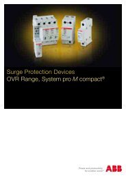 Surge Protection Devices OVR Range, System pro M ... - Contact ABB