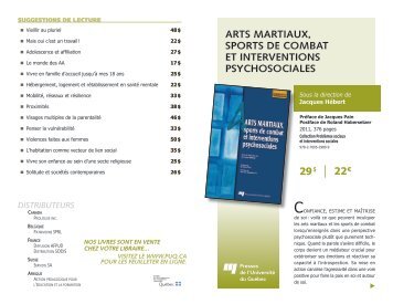 arts martiaux, sports de combat et interventions psychosociales