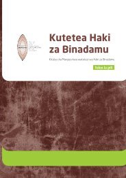 Kutetea Haki za Binadamu - East and Horn of Africa Human Rights ...