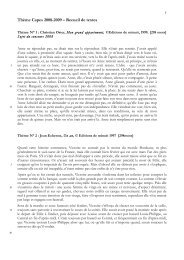 ThÃ¨me Capes 2008-2009 â Recueil de textes - UFR LAG-LEA