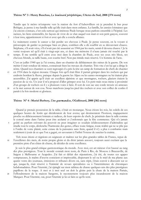 ThÃ¨me Capes 2008-2009 â Recueil de textes - UFR LAG-LEA