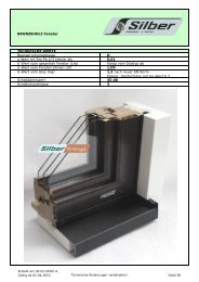 BRONZEHOLZ Fenster TECHNISCHE WERTE ... - AKTIVHAUS sro