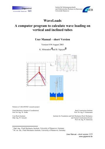 WaveLoads A computer program to calculate wave loading on ...