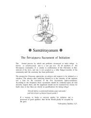 Sri-Vaishnava Initiation - Yajur Veda Australasia - Resources