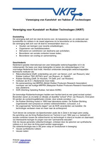 Vereniging voor Kunststof- en Rubber Technologen (VKRT)