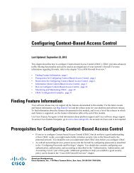 Restrictions for Configuring Context-Based Access Control