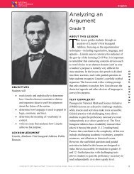 Analyzing an Argument - National Math and Science Initiative