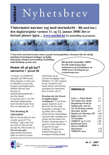 Nyhetsbrev nr 2