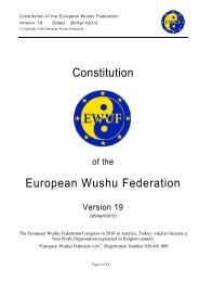 Constitution v19 2012 - European Wushu Federation