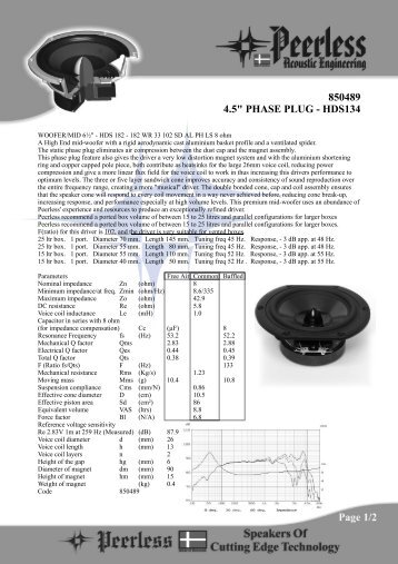 850489 4.5" PHASE PLUG - HDS134 - DST-AU Home