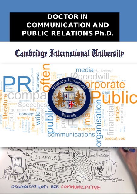 DOCTOR IN COMMUNICATION AND PUBLIC RELATIONS Ph.D.