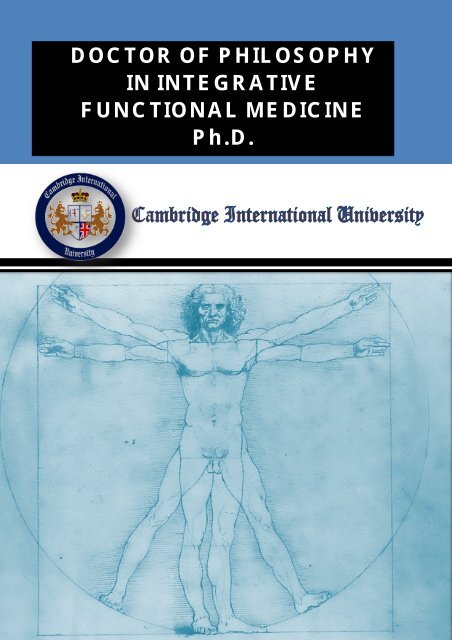 phd in integrative medicine