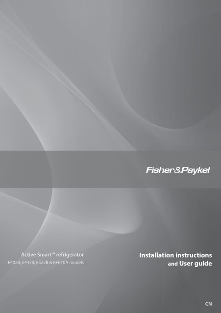 Installation Instructions And User Guide Fisher Paykel