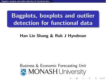 Bagplots, boxplots and outlier detection for ... - Rob J Hyndman