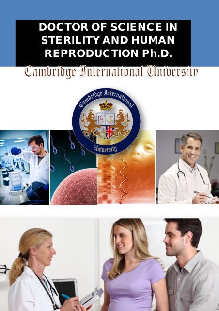 DOCTOR OF SCIENCE IN STERILITY AND HUMAN REPRODUCTION Ph.D.