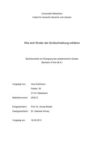 Bachelorarbeit