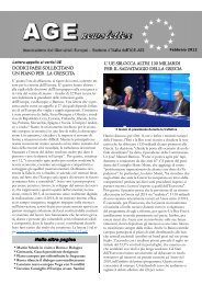 Age Newsletter febbraio 2012 - Associazione Giornalisti Europei