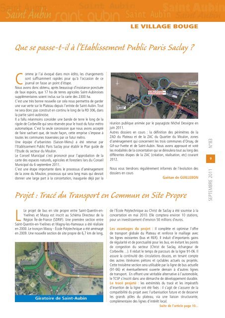 Journal septembre 2011 - Saint-Aubin