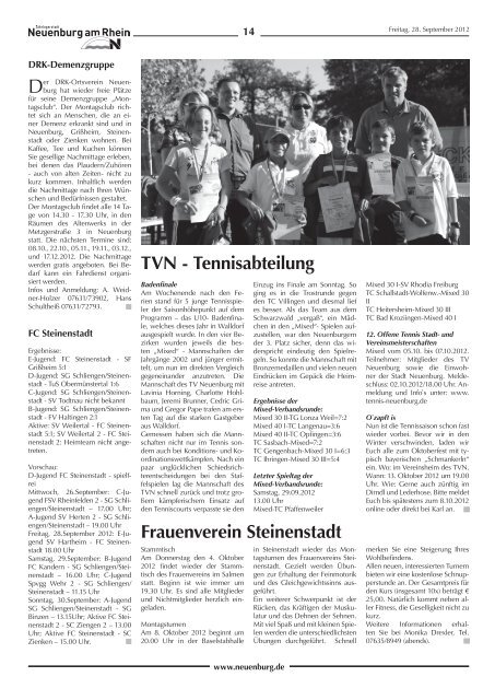 Stadtzeitung KW 39 - Stadt Neuenburg am Rhein