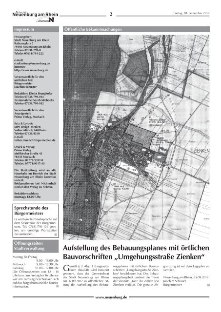 Stadtzeitung KW 39 - Stadt Neuenburg am Rhein