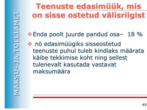 Reisiteenuste maksustamine - Maksu- ja Tolliamet