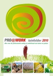 tuinfolder 2010 - Welkom bij Pro@Work