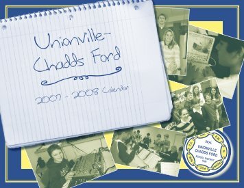 UCFSD Calendar.indd - Unionville-Chadds Ford School District