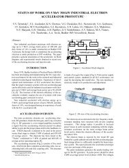 STATUS OF WORK ON 5 MeV 300 kW INDUSTRIAL ELECTRON ...